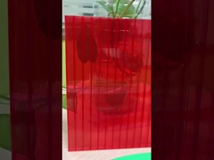 Красный поликарбонатный полой лист толщиной 7 мм 2.1m*5.8m