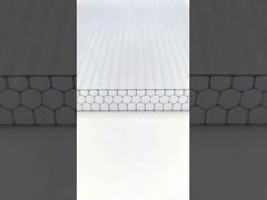 10mm clear honeycomb polycarbonate sheet