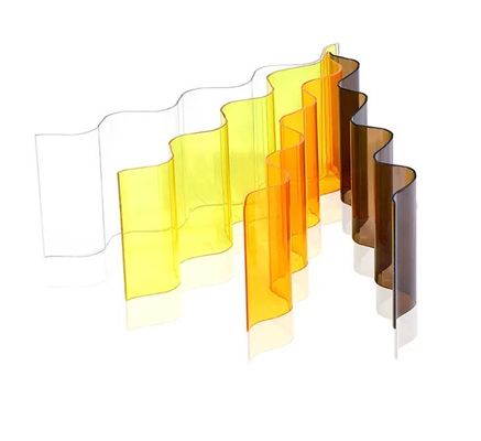 Хорошая цена. Ультрафиолетовые кровельные панели Волнообразный поликарбонатный лист толщина 0,6 мм - 2,8 мм онлайн