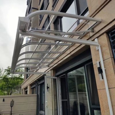 Хорошая цена. Опыт долговечности и универсальности с DIY поликаронат покрытие белый алюминиевый каркас навес навес онлайн