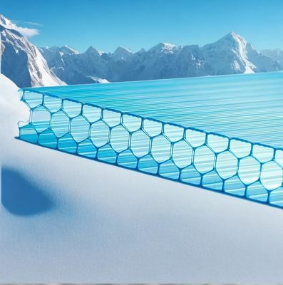 Хорошая цена. 10 мм двойной стенки УФ-блокированный тепличный прозрачный поликарбонатный листок с соломой онлайн