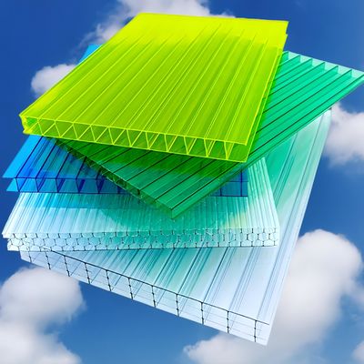 3 Стены 4 Стены Twin Wall Honeycomb Полые поликарбонатные листы для крыши