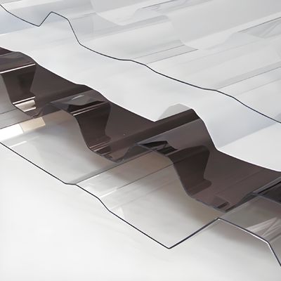 Полосатые панели кровельных покрытий из поликарбоната Легкий прочный устойчивый к УФ для жилых коммерческих кровельных решений
