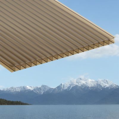 Хорошая цена. 6 мм 4 * 8 футов поликарбонатная полая плита многостенная структура для оптимальной теплоизоляции и световой передачи онлайн