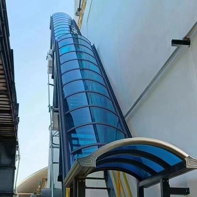 Хорошая цена. Синий поликарбонат твердый лист гладкая поверхность 100% девственная поликарбонатная смола настраиваемая толщина УФ-защита включена онлайн