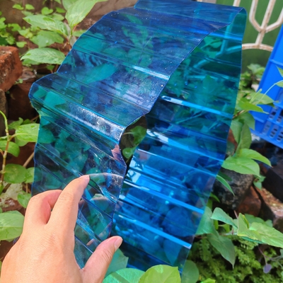 Хорошая цена. Синий поликарбонат из гофрированного пластика, устойчивый к ударам и легкий для улучшения функциональности и дизайна онлайн