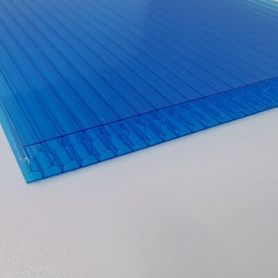 Хорошая цена. Innovative Blue Plastic 6mm to 16mm Polycarbonate Sheet Featuring Honeycomb Core   Lightweight and Impact Resistant Panels for Roofing Canopy And Awning онлайн